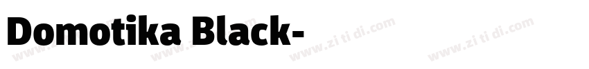 Domotika Black字体转换